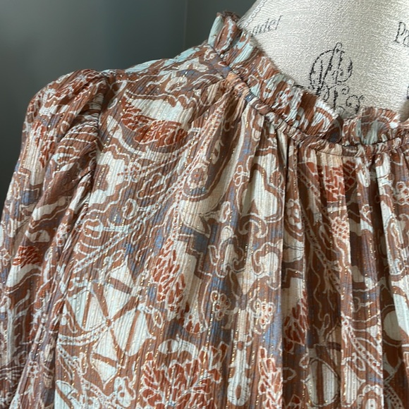 Ulla Johnson Maja long sleeved chiffon mini dress EUC size 4 - Picture 9 of 17